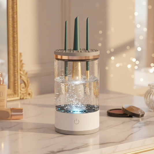 Make Up Brush Cleaner,Electric Brush Cleaner, USB Rechargeable Automatic Deep Cosmetic Cleaning Device